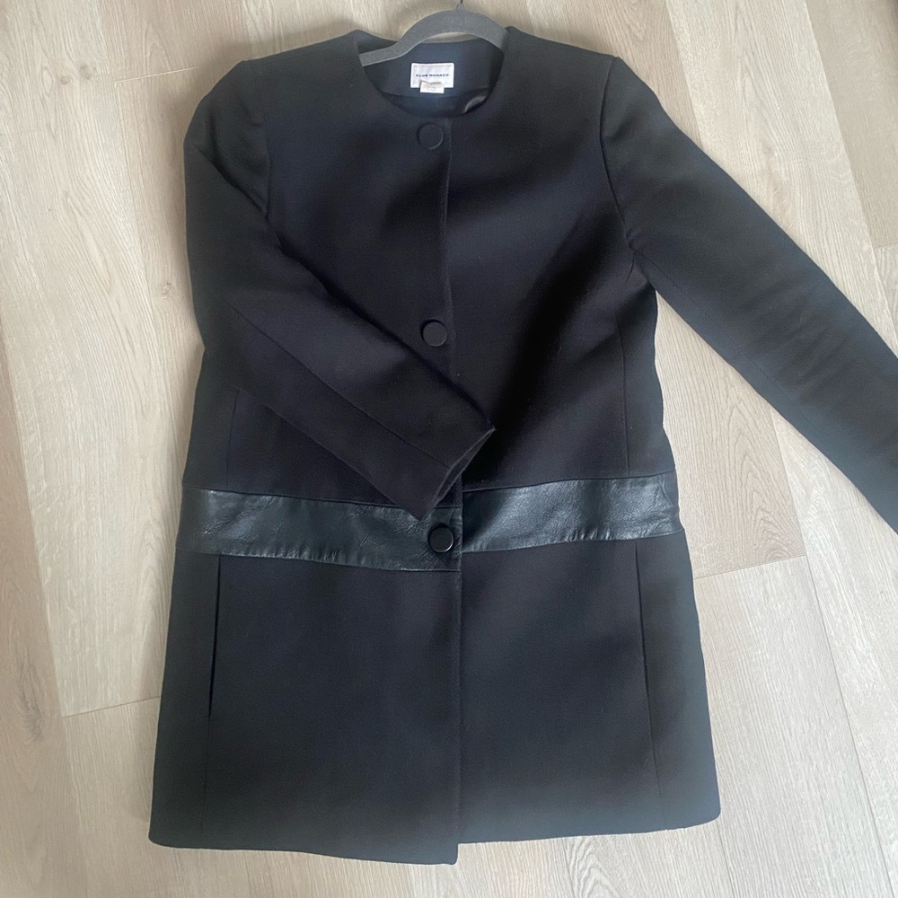 Club Monaco black coat size M, excellent condition and quality